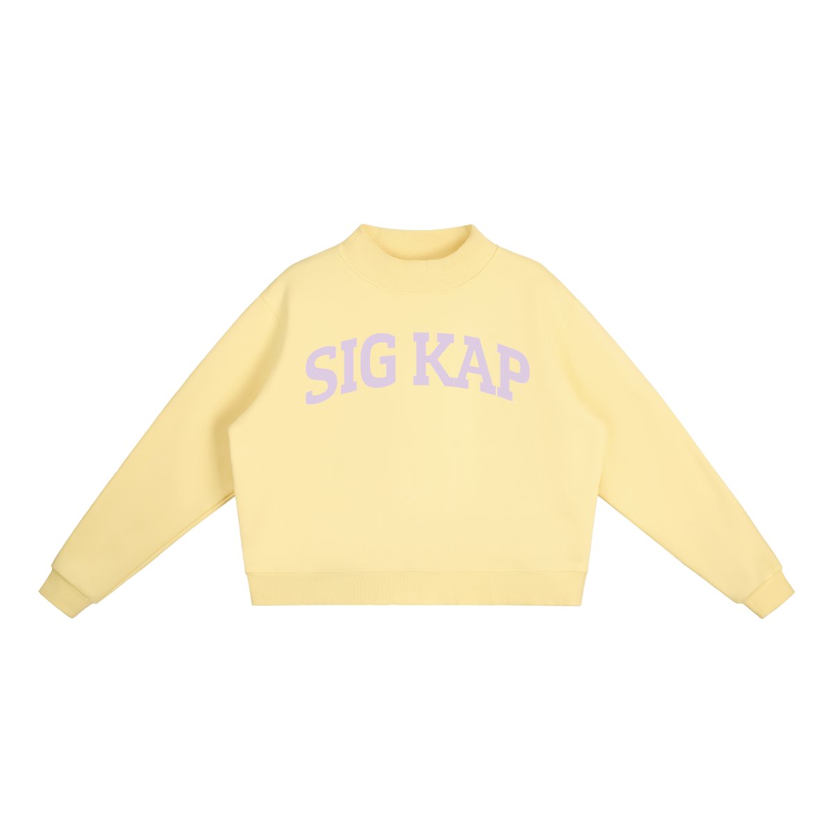 Sigma Kappa Purple Mock Neck Sweatshirt