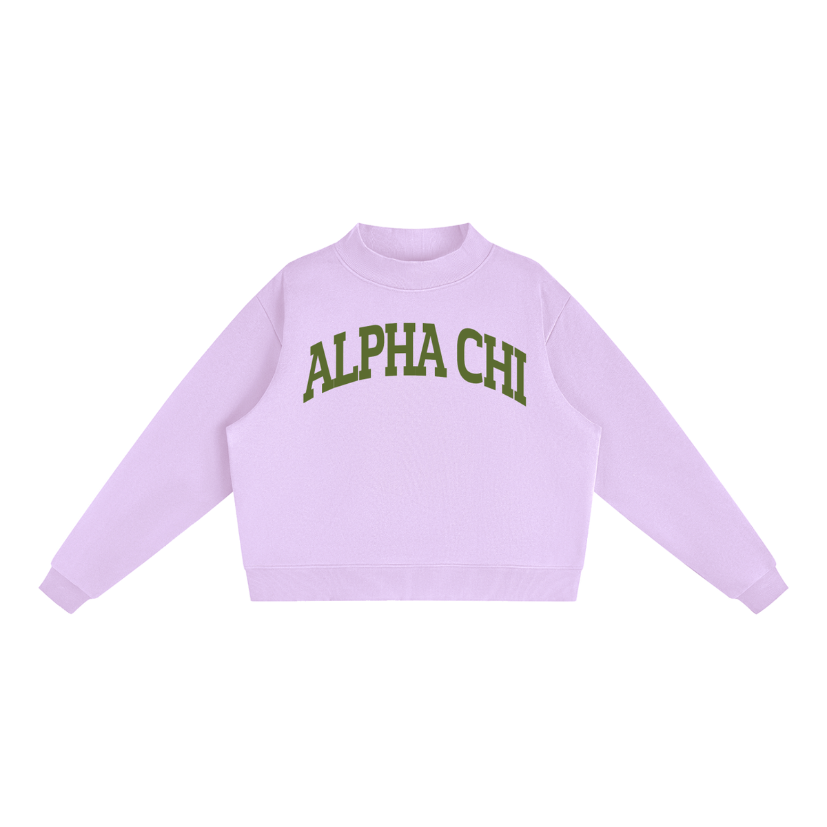 Alpha Chi Omega Mock Neck Sweatshirt