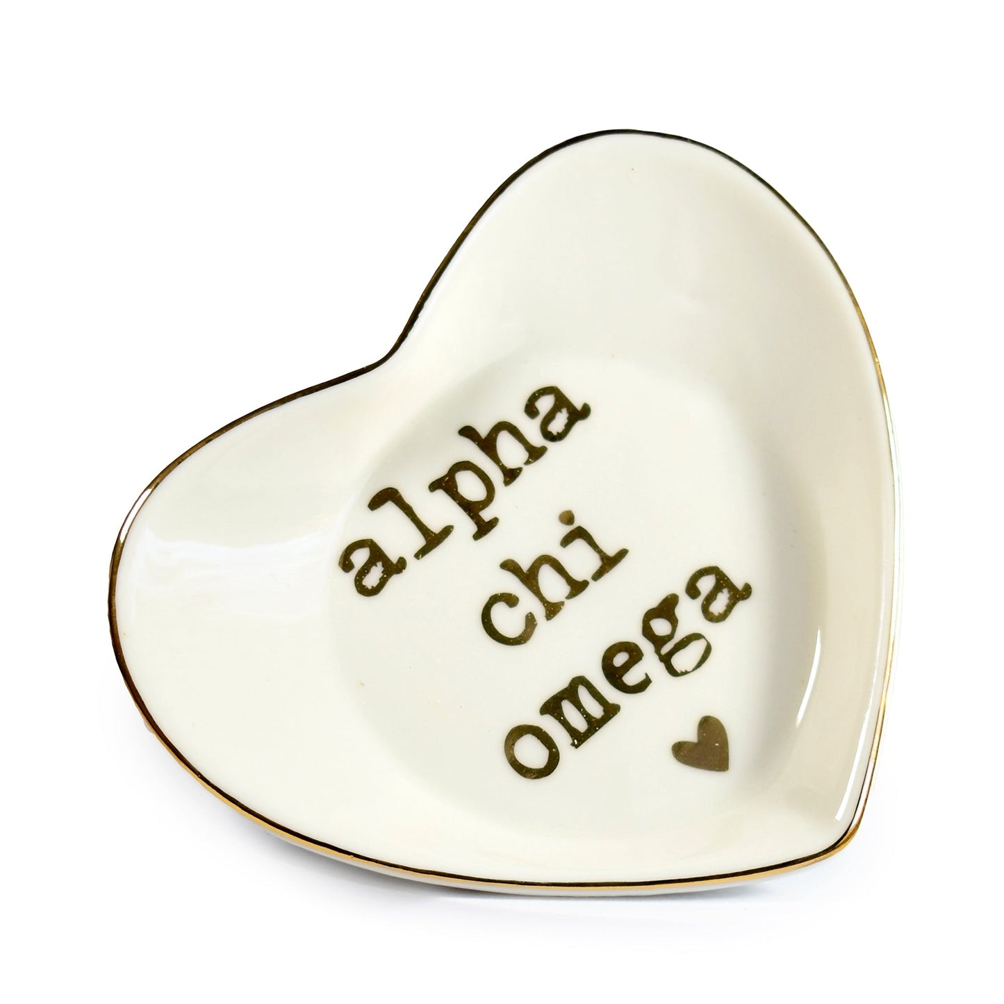Alpha Chi Omega Heart Ring Dish