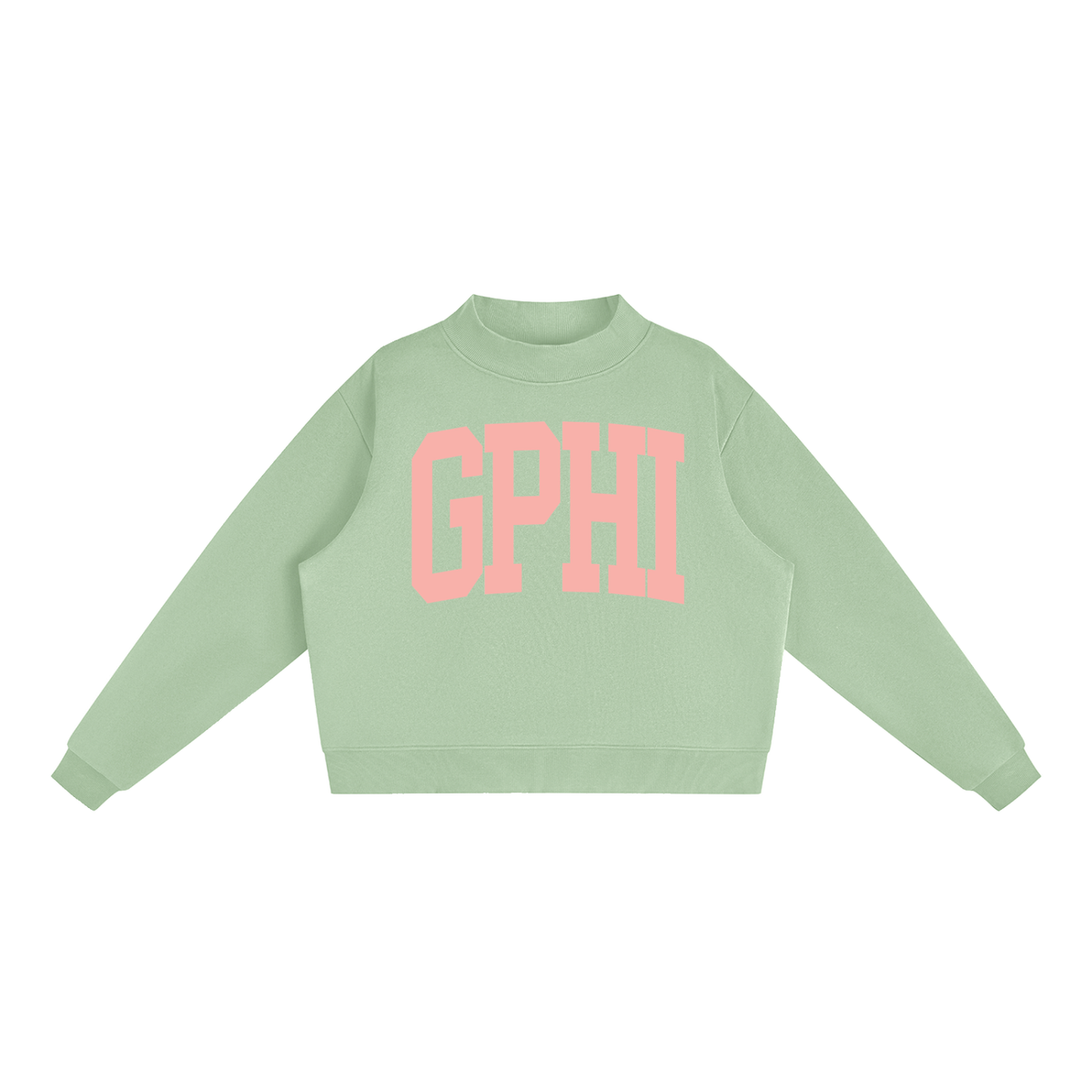 Gamma Phi Beta Big Mock Neck Sweatshirt