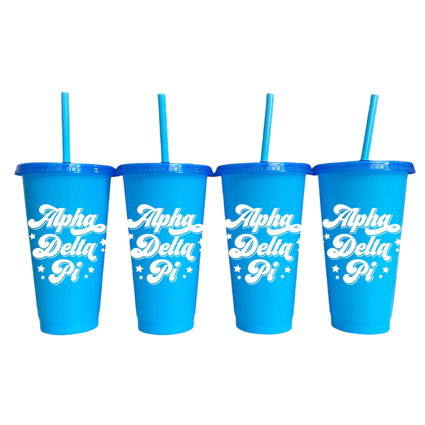 Alpha Delta Pi Blue Color Changing Cups 4 Pack - Ivy Society