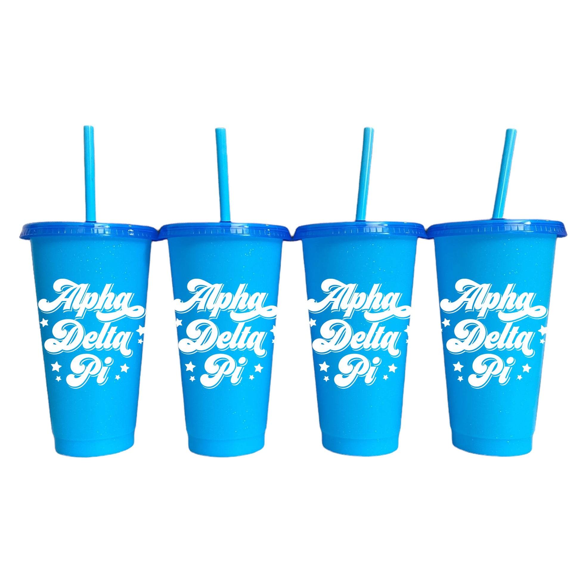 Alpha Delta Pi Blue Color Changing Cups 4 Pack - Ivy Society