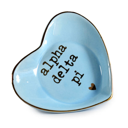 Alpha Delta Pi Heart Ring Dish