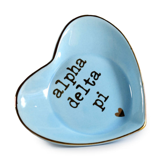 Alpha Delta Pi Heart Ring Dish