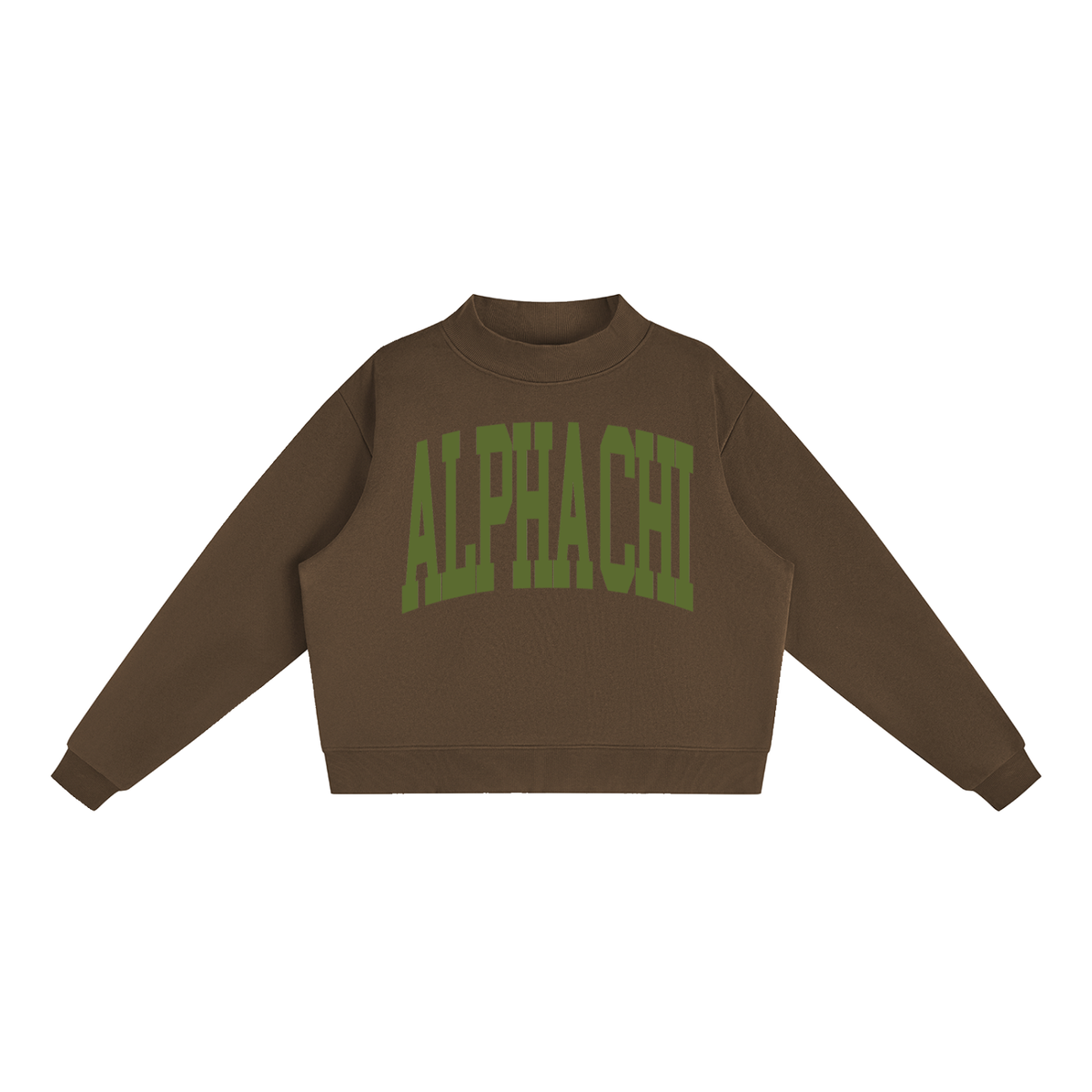 Alpha Chi Omega Big Mock Neck Sweatshirt