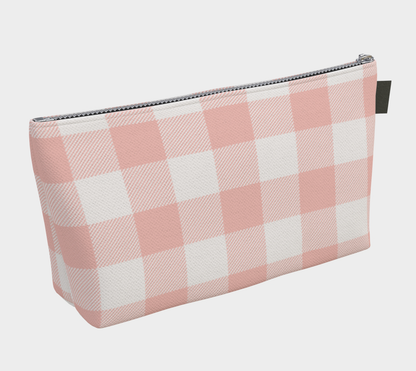 Alpha Chi Omega Personalized Gingham Makeup Bag