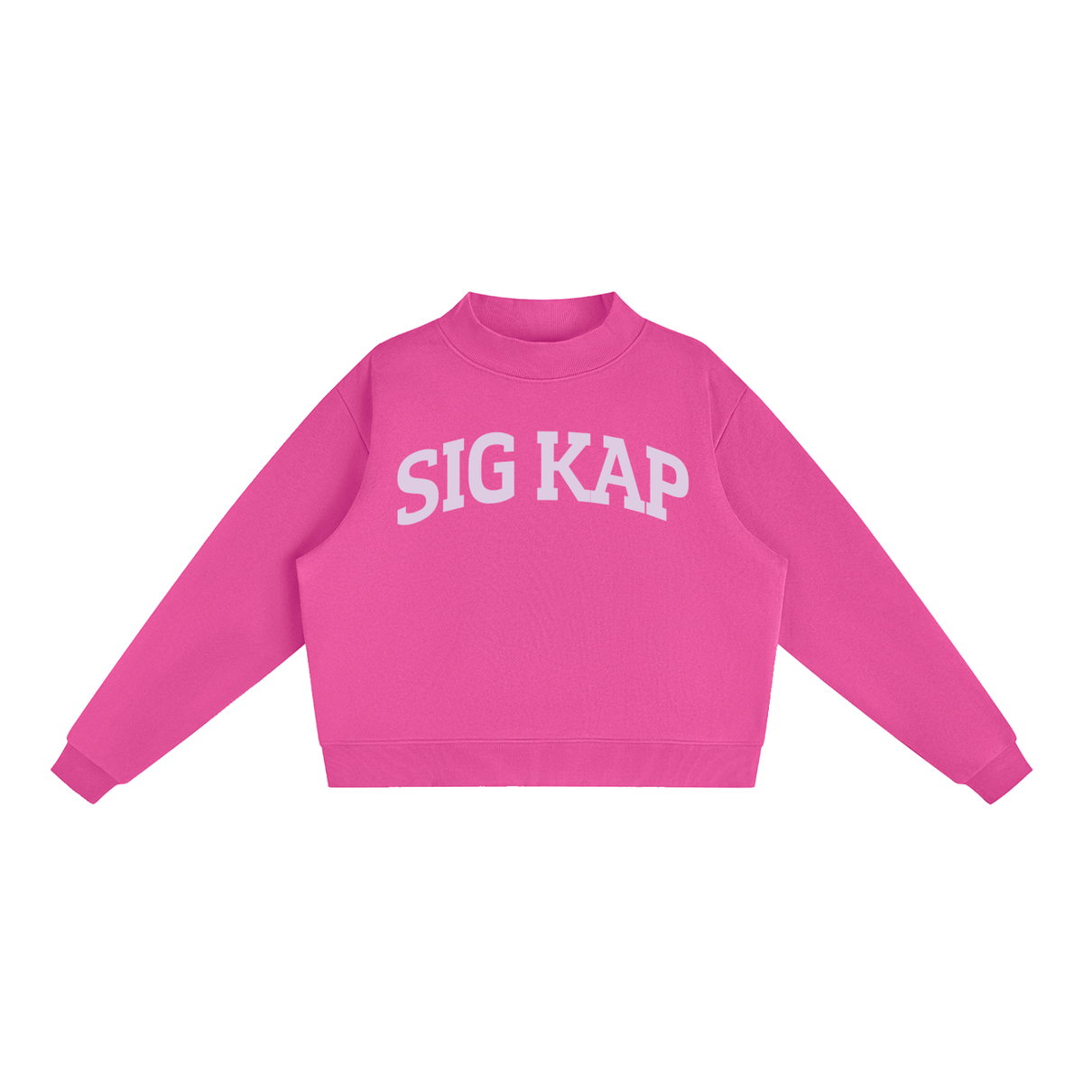 Sigma Kappa Purple Mock Neck Sweatshirt