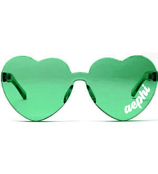 Alpha Epsilon Phi Heart Sunglasses