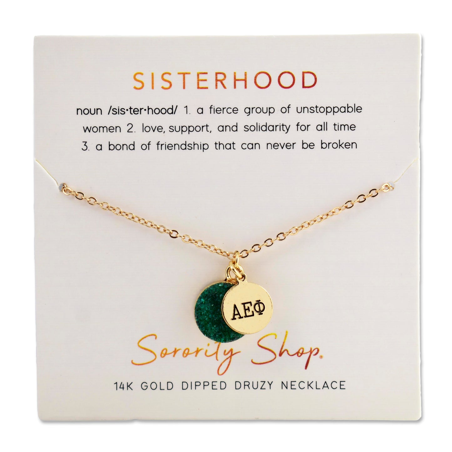 Alpha Epsilon Phi Charm Necklace