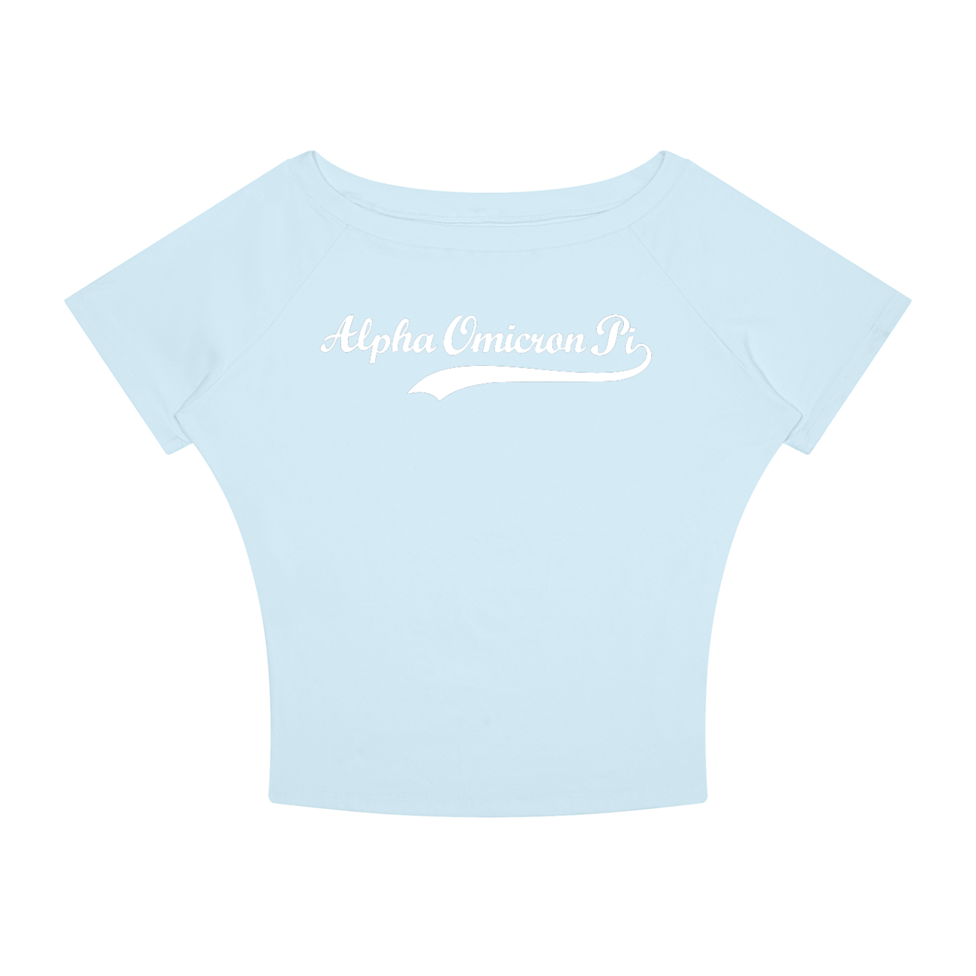 Alpha Omicron Pi Off the Shoulder Tee