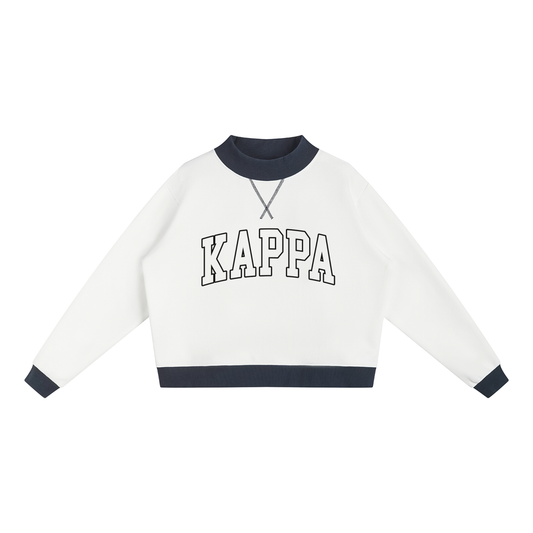 Kappa Kappa Gamma Two Tone Mock Neck Sweatshirt