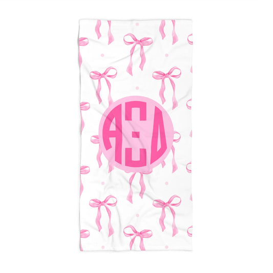 Alpha Xi Delta monogram beach towel