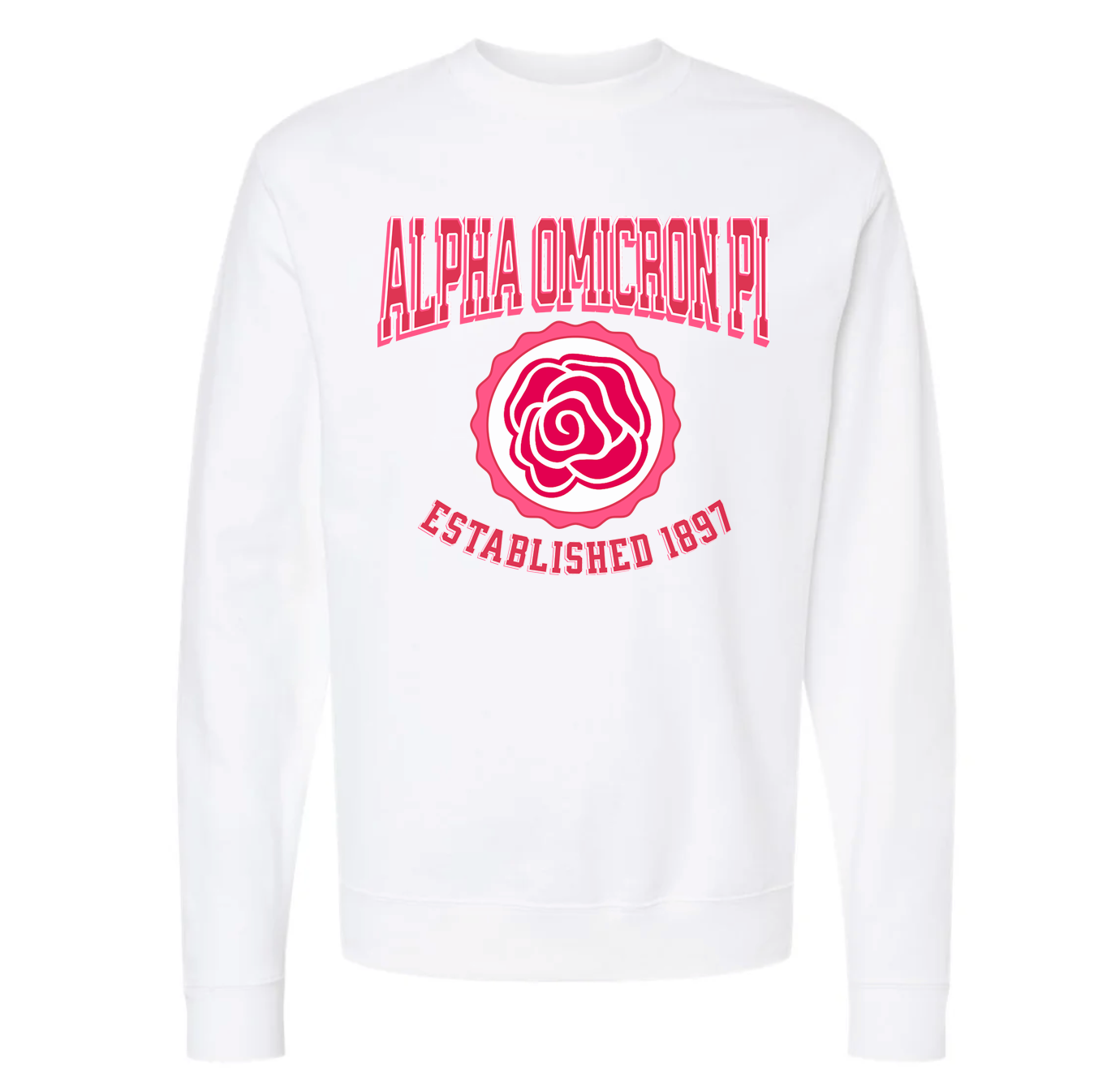 Alpha Omicron Pi Rose Sweatshirt - Ivy Society