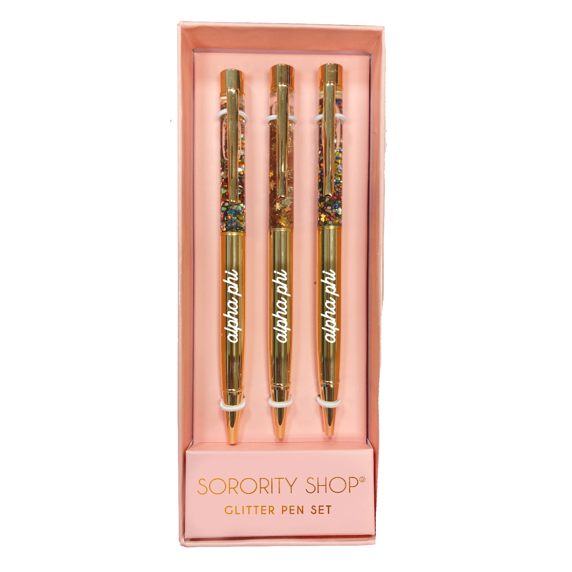 Alpha Phi Glitter Pens 3 Pack - Ivy Society