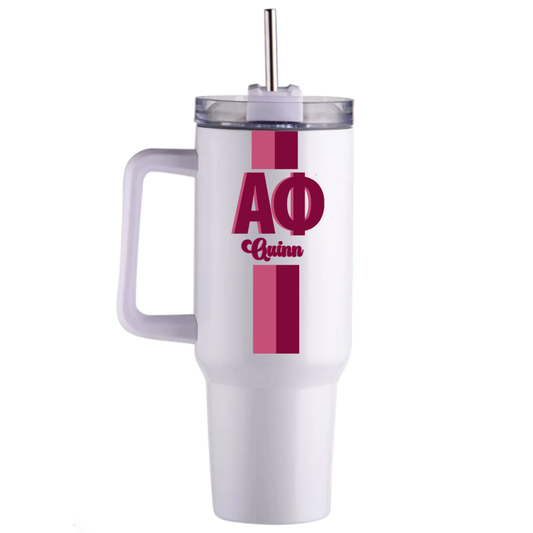 Alpha Phi Personalized 40oz Tumbler - Ivy Society