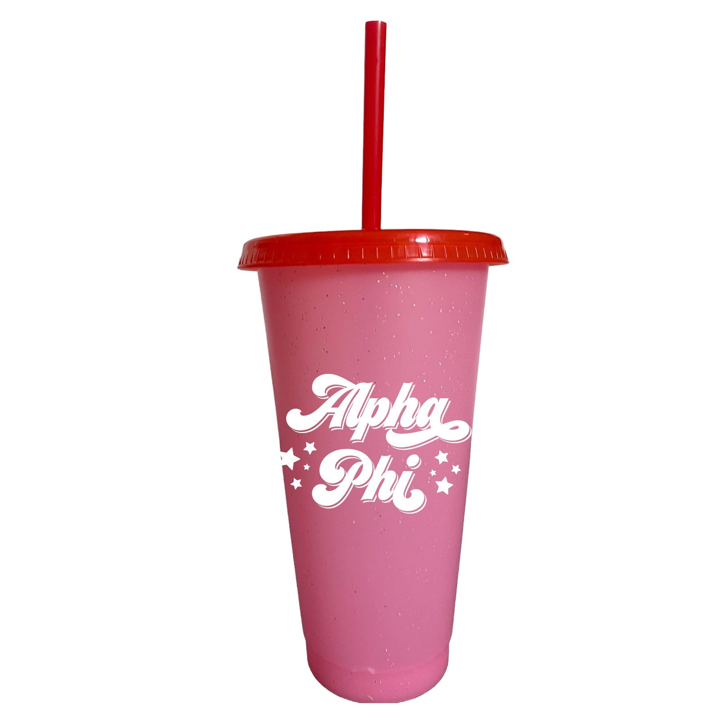 Alpha Phi Glitter Color Changing Cup 4-Pack