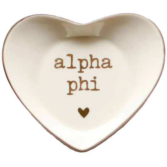 Alpha Phi Heart Ring Dish - Ivy Society