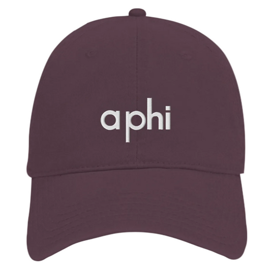 Alpha Phi Puff Embroidered Hat