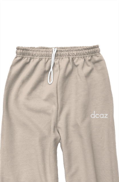 dcza sweatpants white embroidered logo - Ivy Society