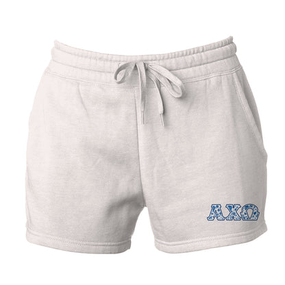 Alpha Chi Omega Blue Willow Shorts - Ivy Society