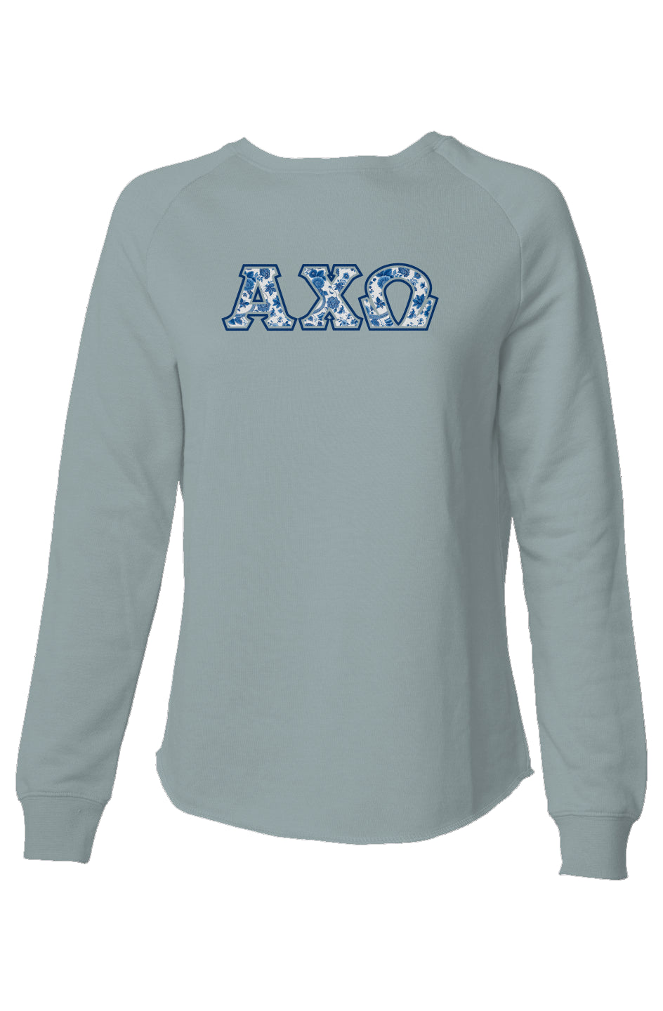 Alpha Chi Omega Blue Willow Sweatshirt - Ivy Society