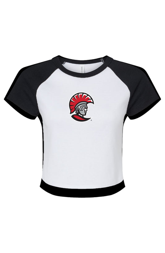 University of Tampa Black Sleeve Baby Tee - Ivy Society