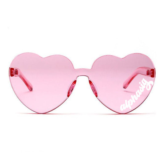 Alpha Sigma Alpha Heart Sunglasses