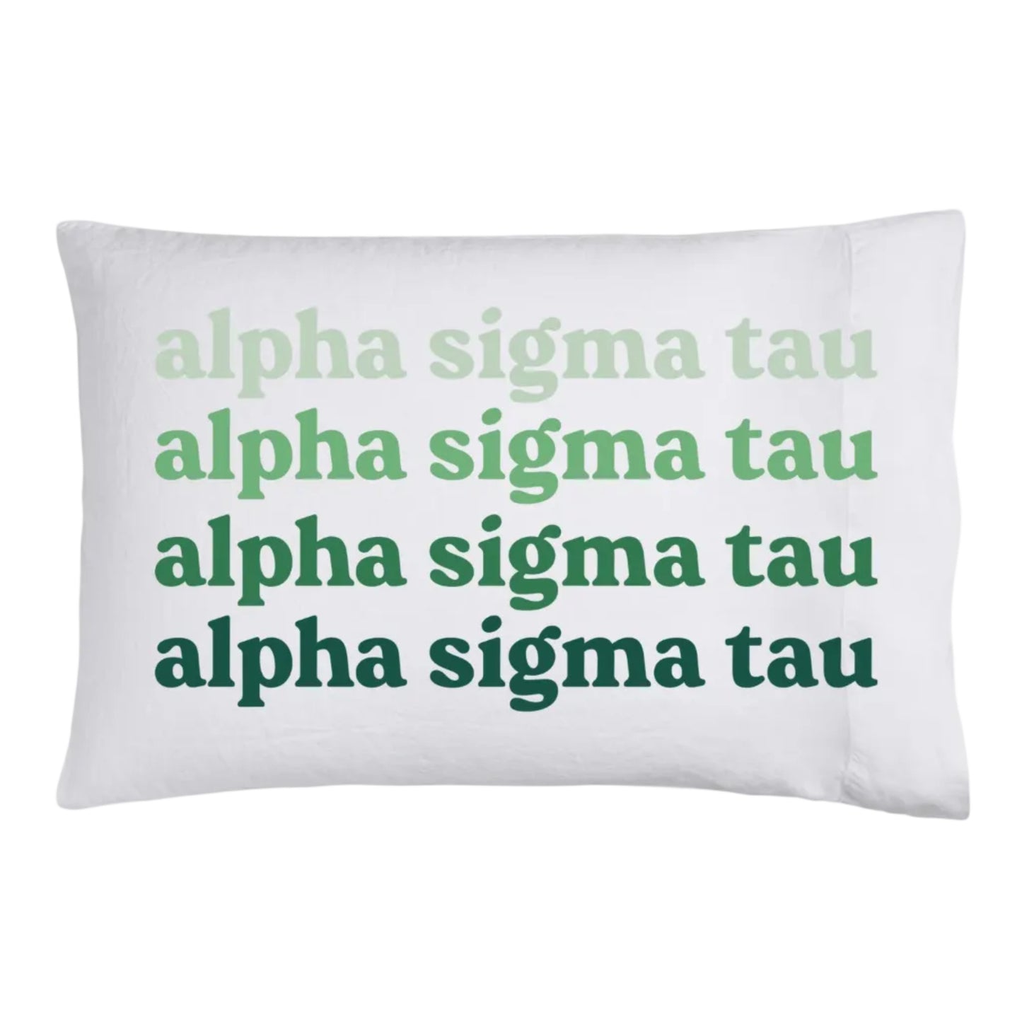 Alpha Sigma Tau Cotton Pillowcase - Ivy Society