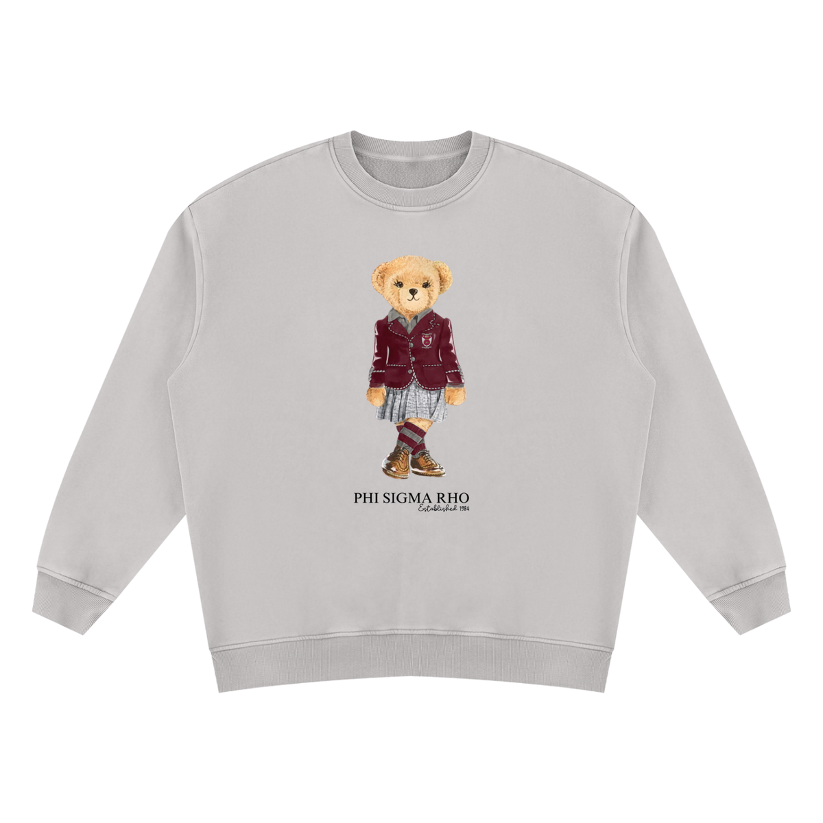 Phi Sigma Rho Sorority Bear Vintage Wash Sweatshirt