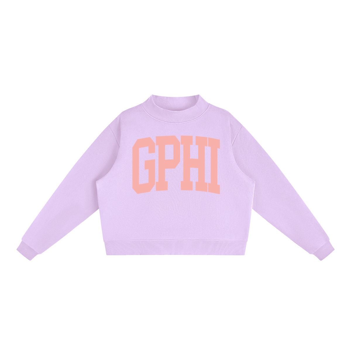 Gamma Phi Beta Big Mock Neck Sweatshirt