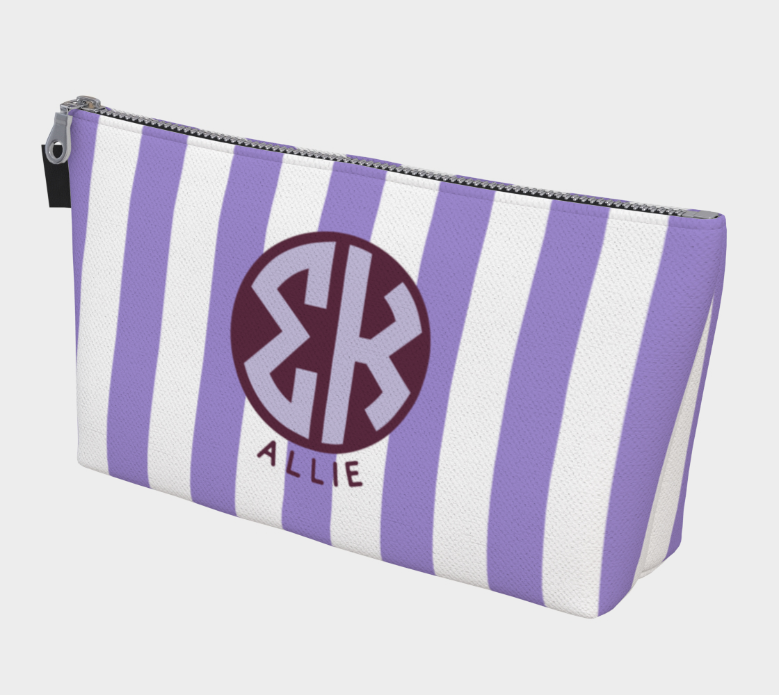 Sigma Kappa Monogram Personalized Makeup Bag