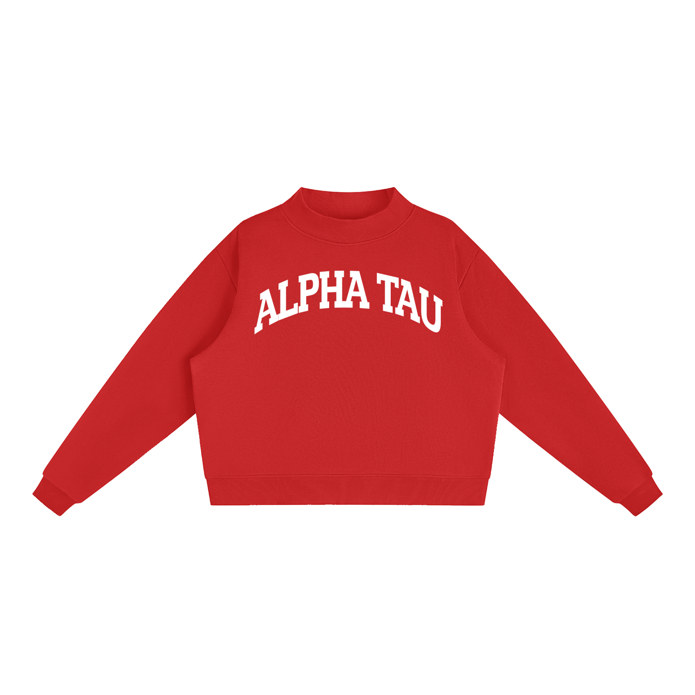 Alpha Sigma Tau Mock Neck Sweatshirt
