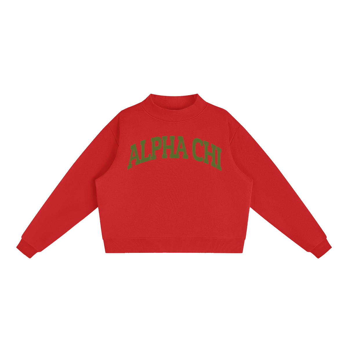 Alpha Chi Omega Mock Neck Sweatshirt