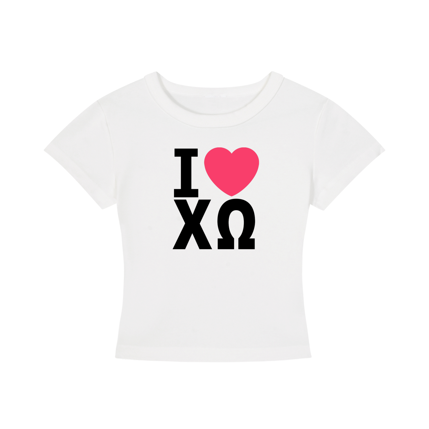 I Heart Chi Omega Baby Tee
