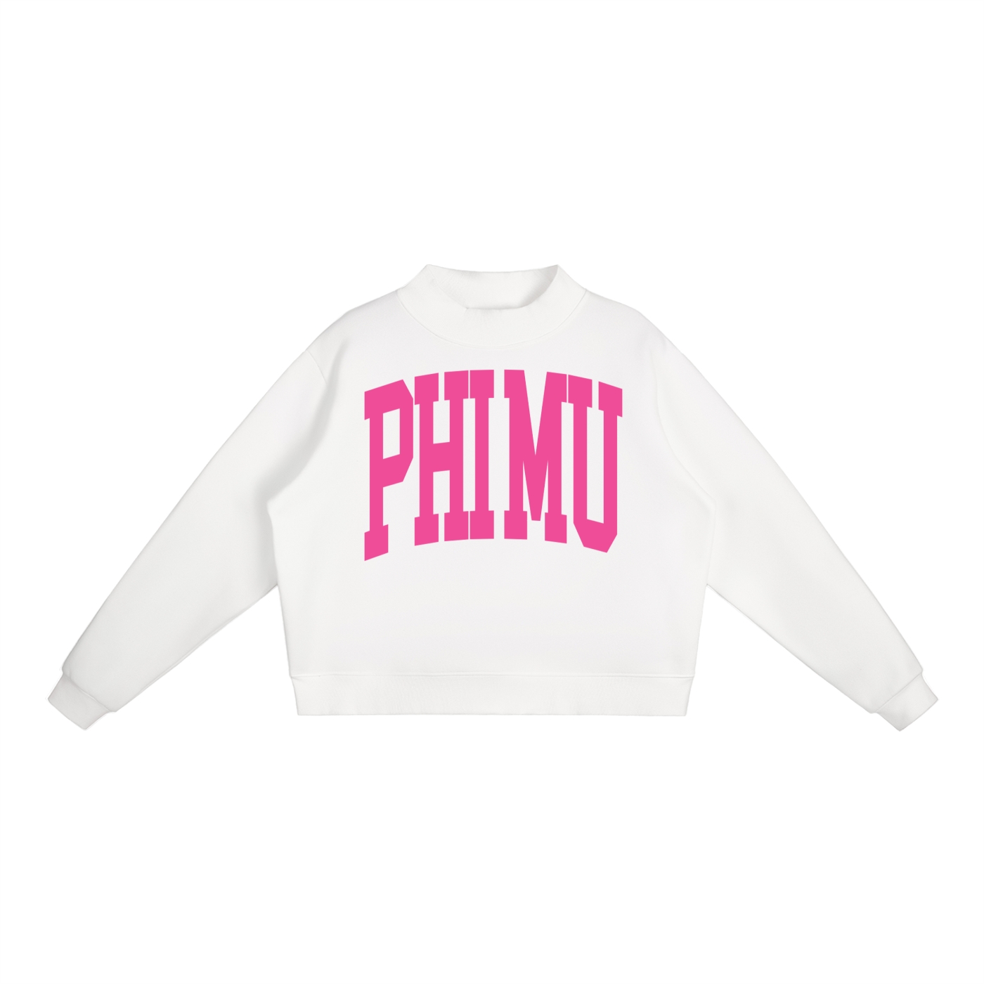 Phi Mu Big Mock Neck Sweatshirt - Ivy Society