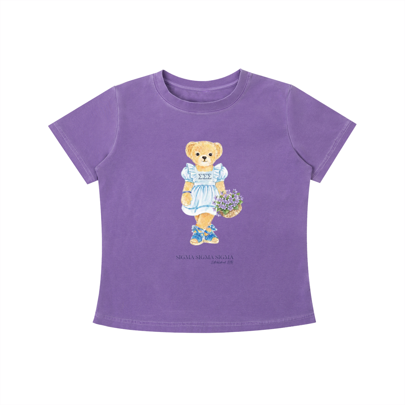 Tri Sigma Flower Bear T Shirt