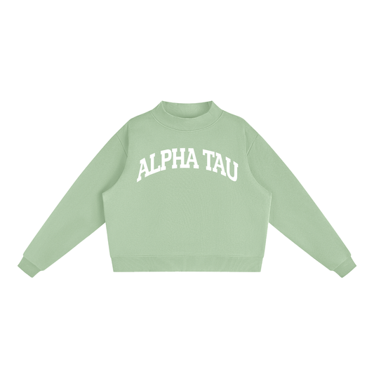 Alpha Sigma Tau Mock Neck Sweatshirt