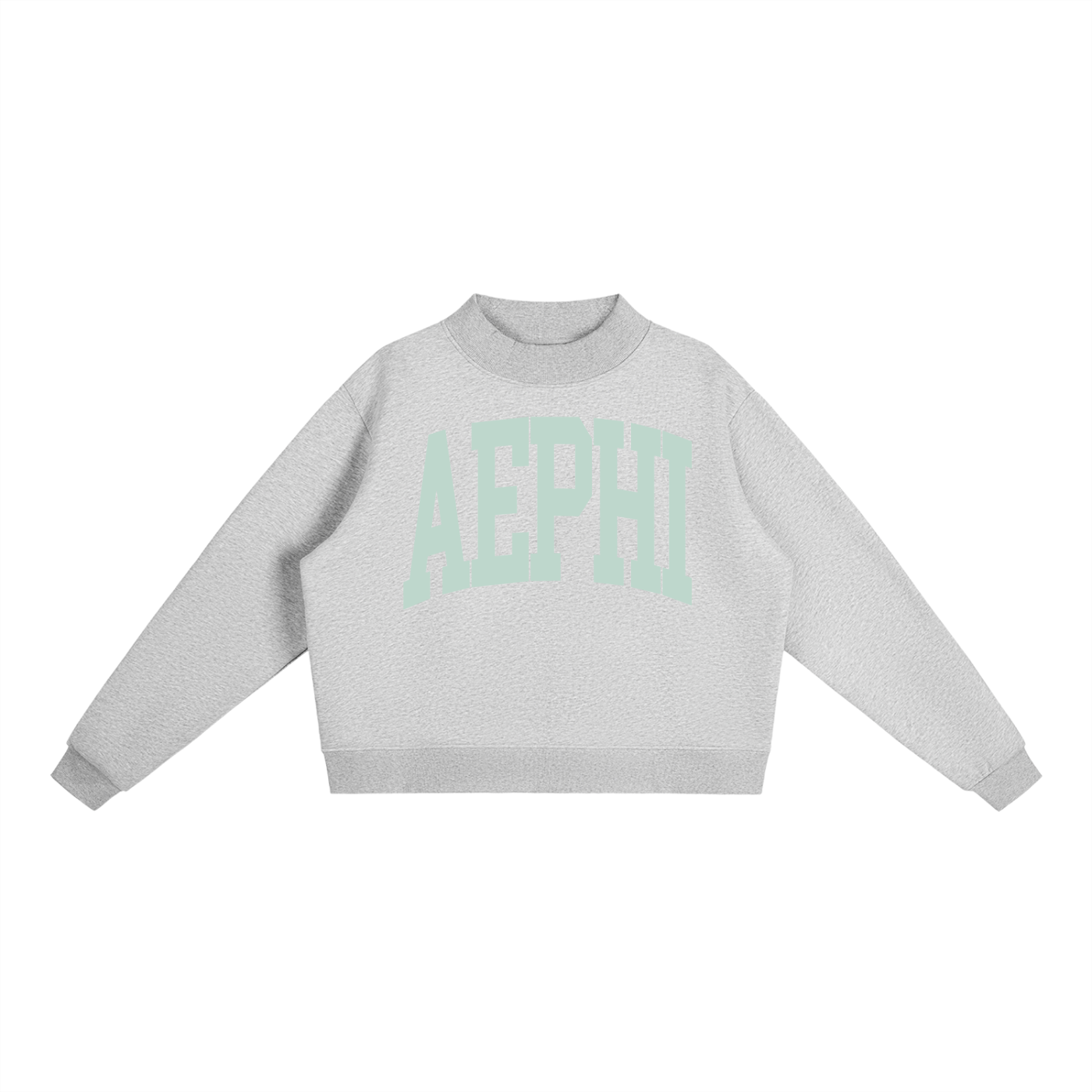 Alpha Epsilon Phi Big Mock Neck Sweatshirt - Ivy Society