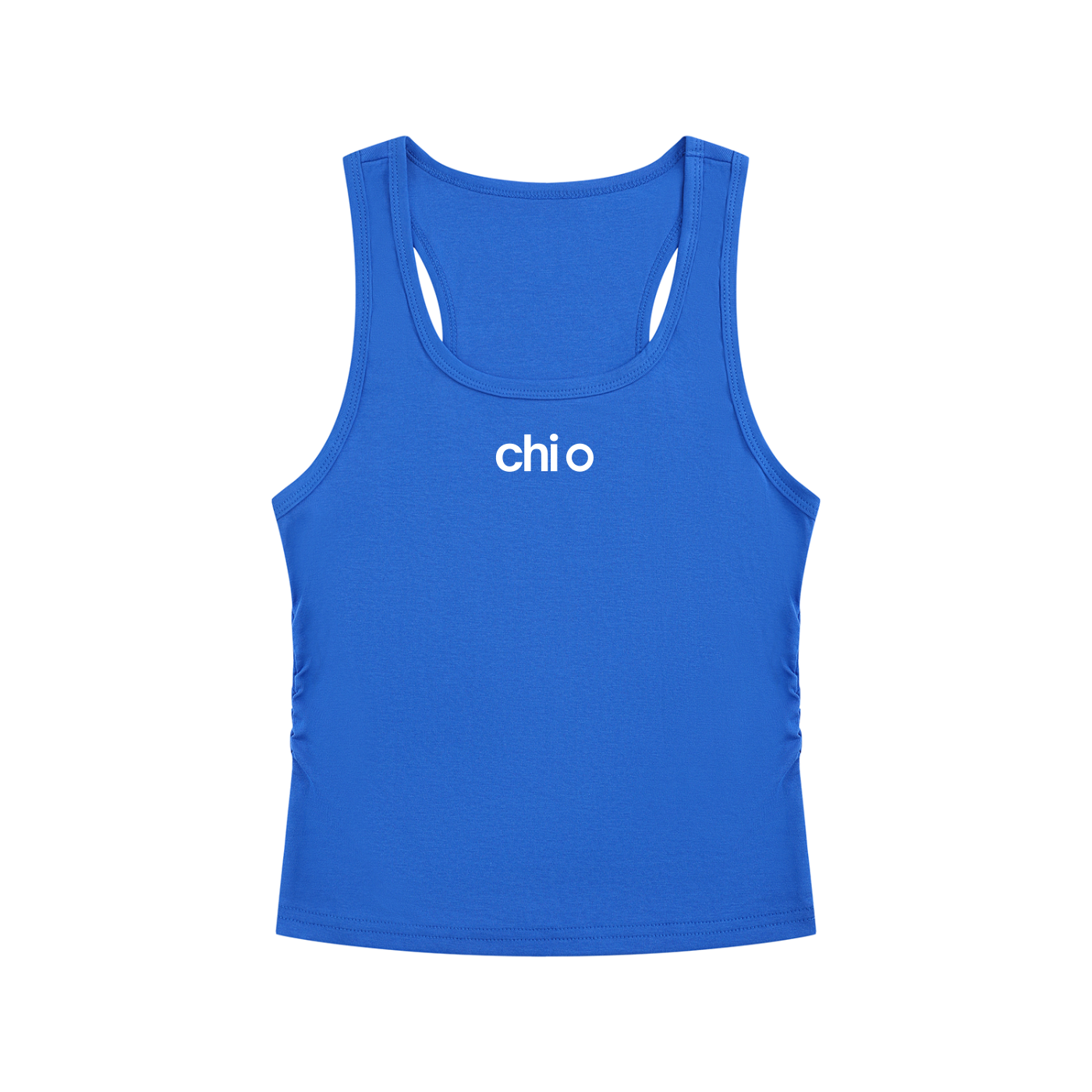 Chi Omega Athletic Ruched Tank Top