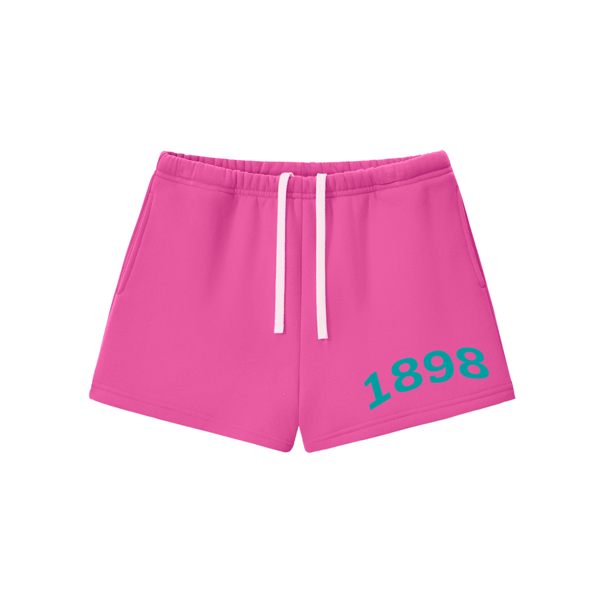 Zeta Tau Alpha Turquoise Fleece Drawstring Shorts