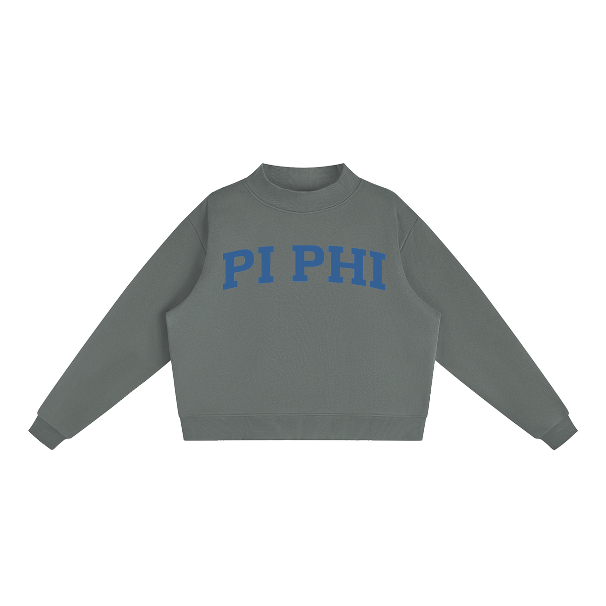 Pi Beta Phi Blue Mock Neck Sweatshirt