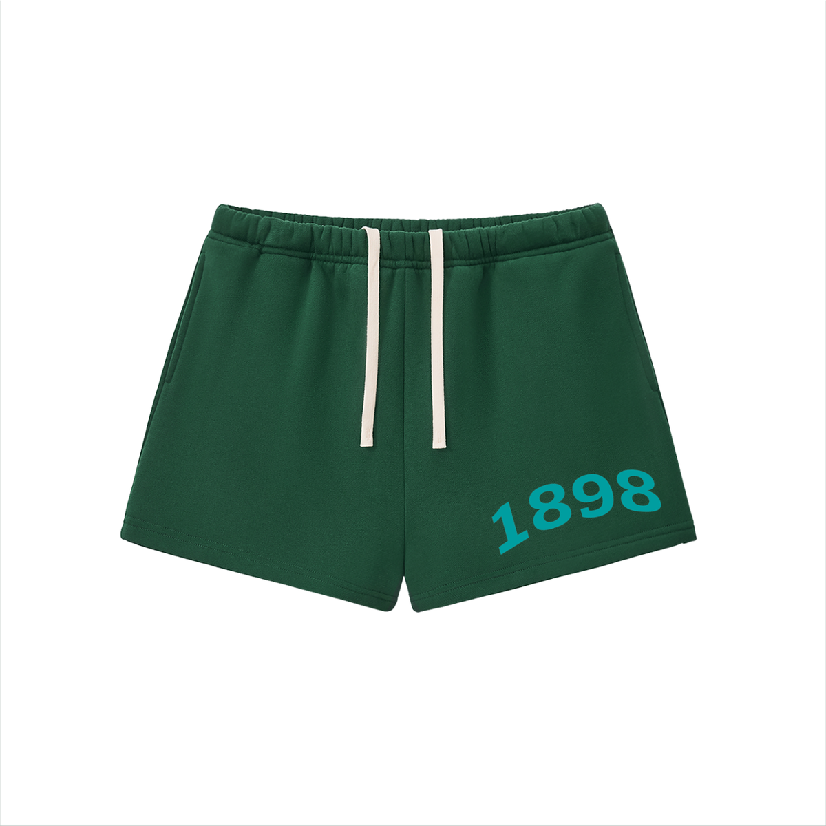 Zeta Tau Alpha Turquoise Fleece Drawstring Shorts