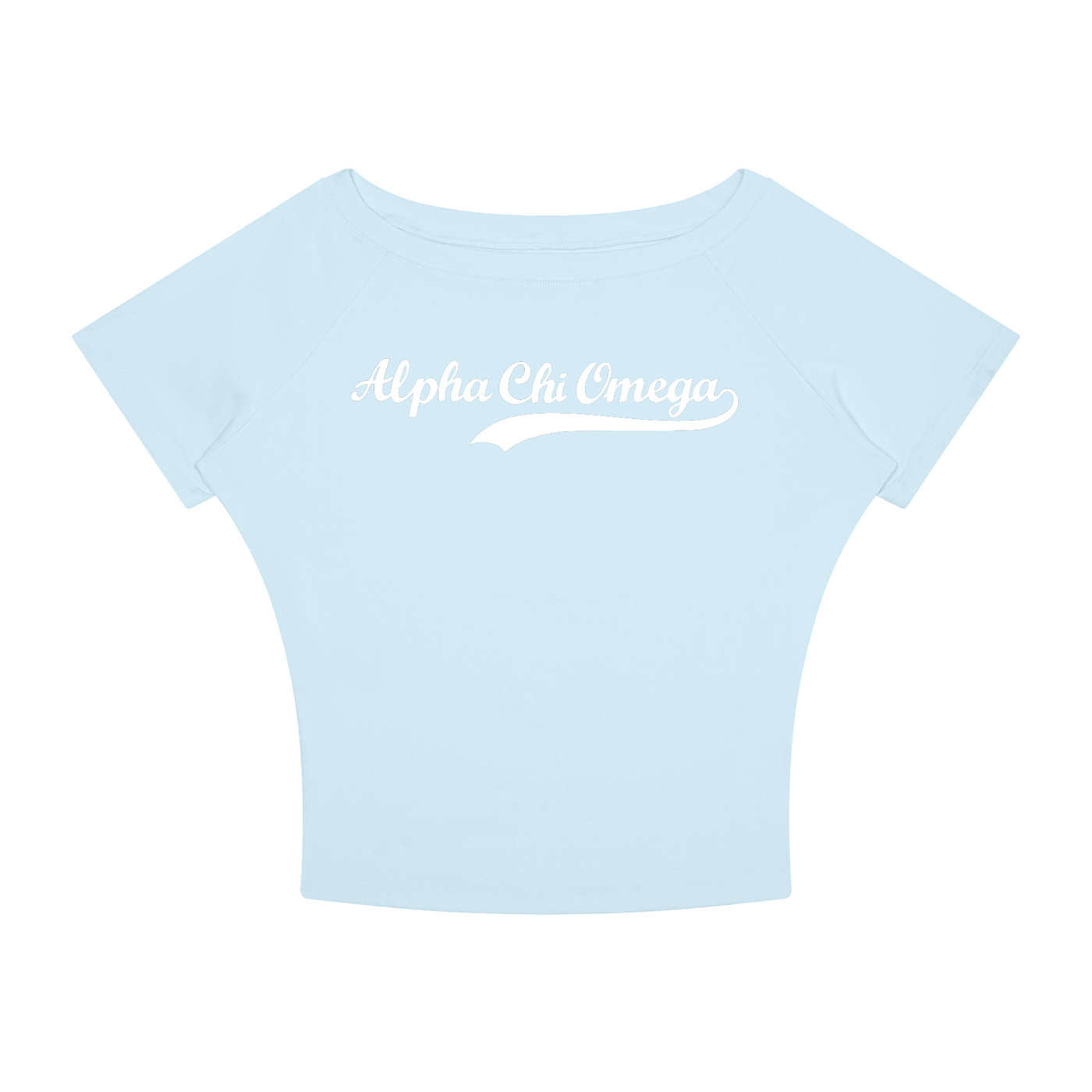 Alpha Chi Omega Off the Shoulder Tee