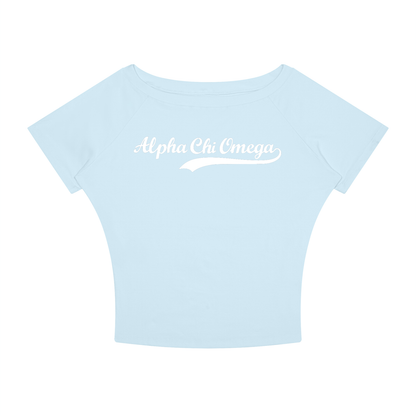Alpha Chi Omega Off the Shoulder Tee
