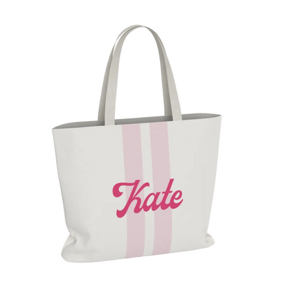 Phi Mu Personalized Stripe Tote