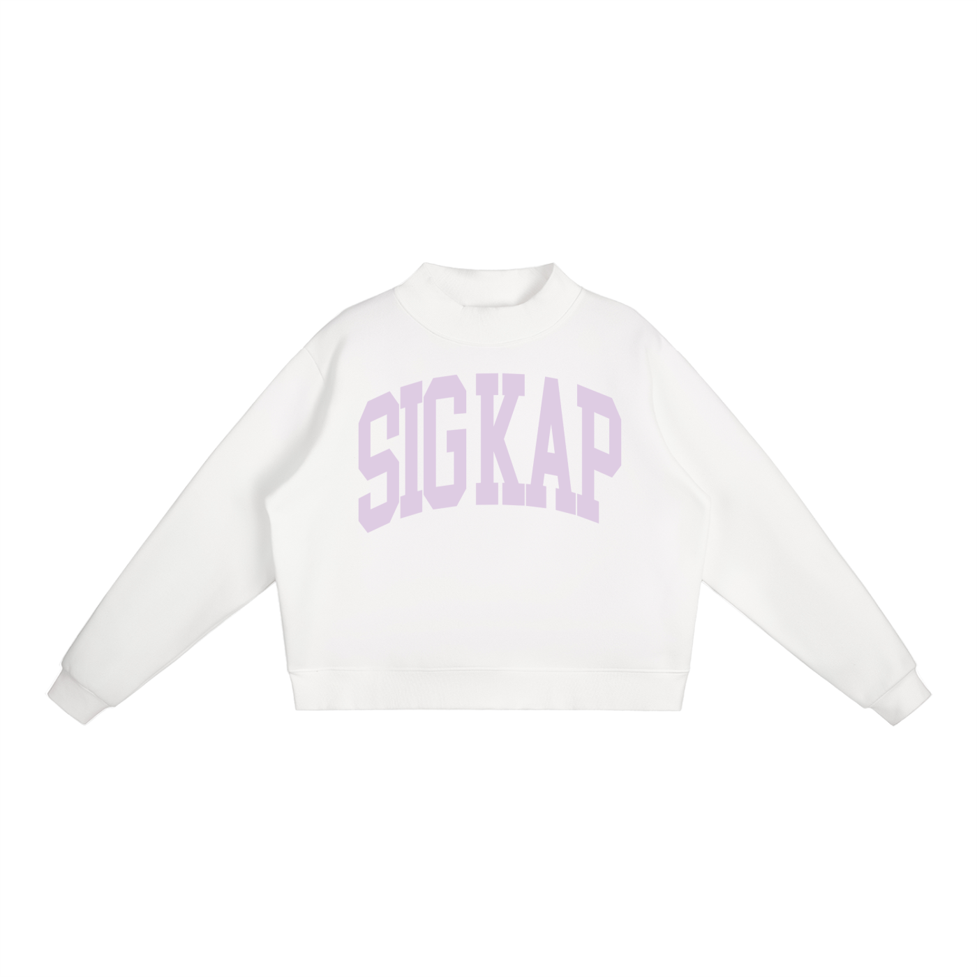 Sigma Kappa Big Mock Neck Sweatshirt - Ivy Society