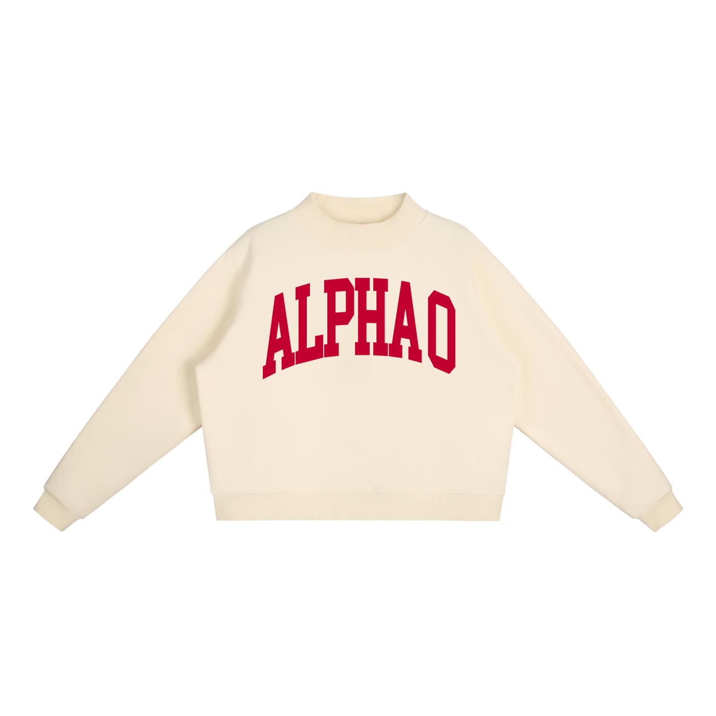Alpha Omicron Pi Big Mock Neck Sweatshirt - Ivy Society