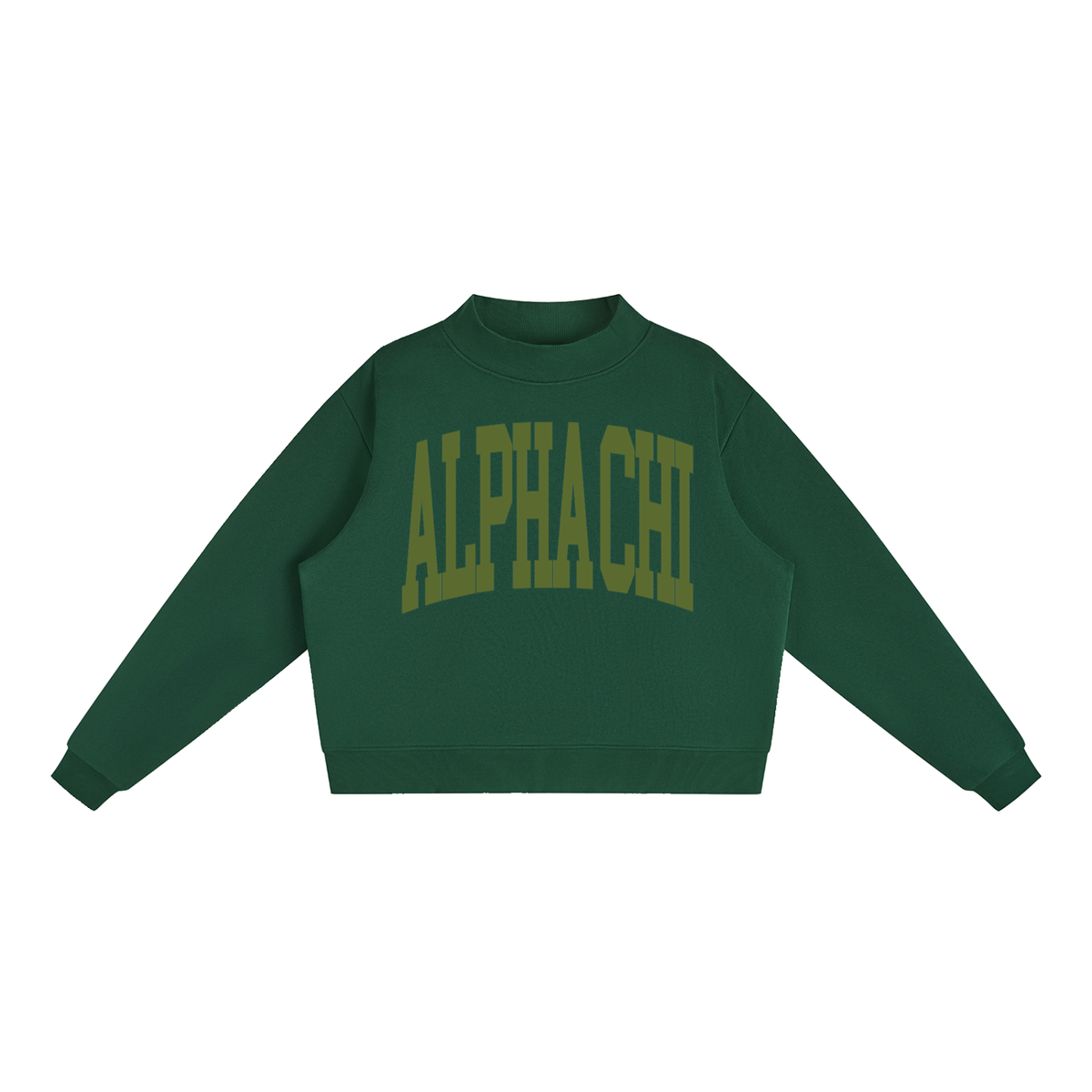 Alpha Chi Omega Big Mock Neck Sweatshirt