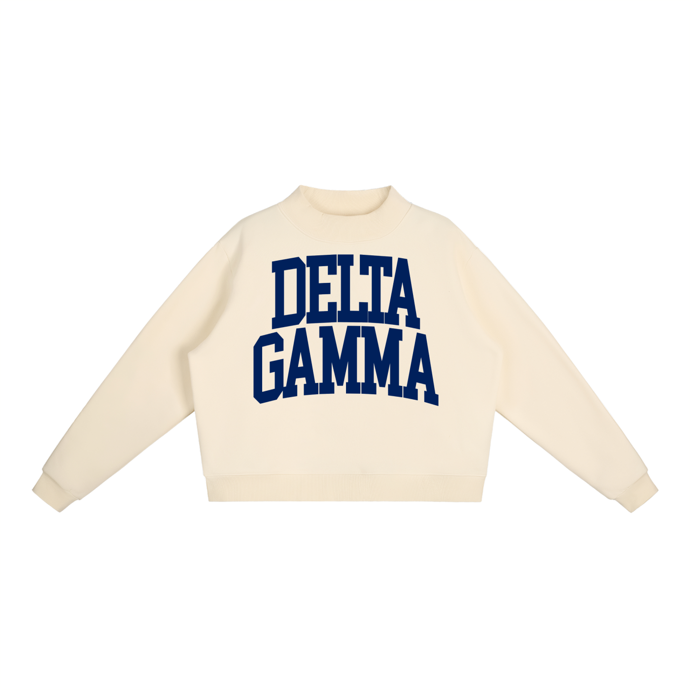 Delta Gamma Big Mock Neck Sweatshirt - Ivy Society