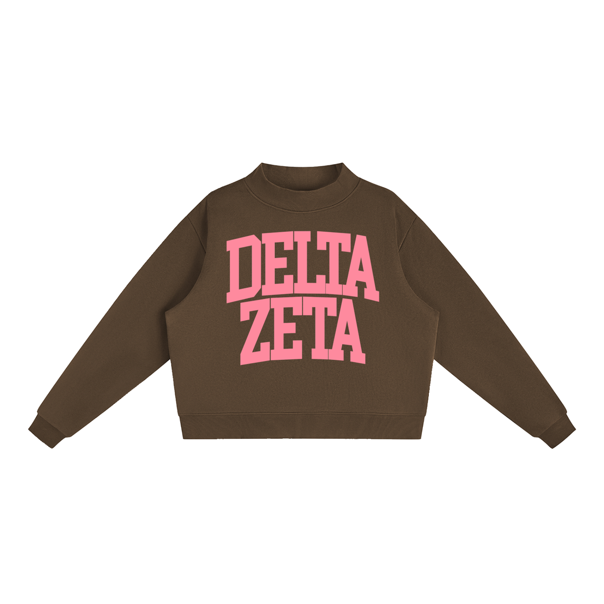 Delta Zeta Big Mock Neck Sweatshirt